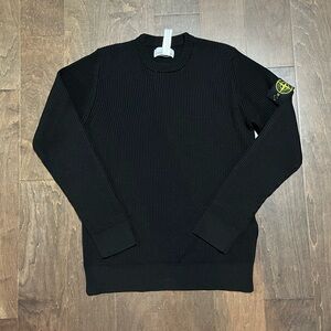 Stone island ribbed knit sweater